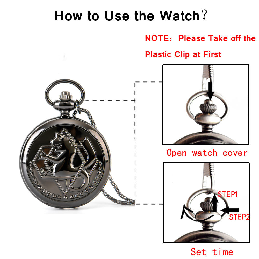 full metal pocket watch